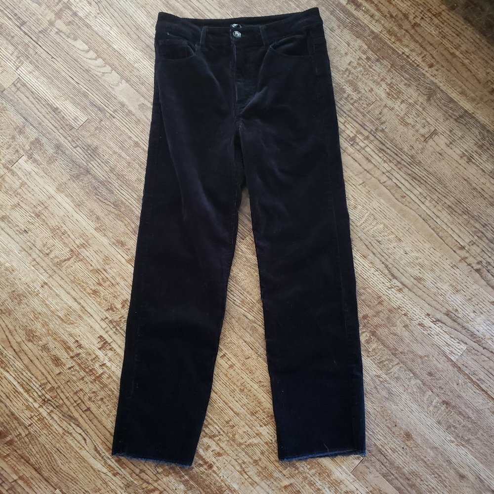 Divided High Waist Corduroy Pant